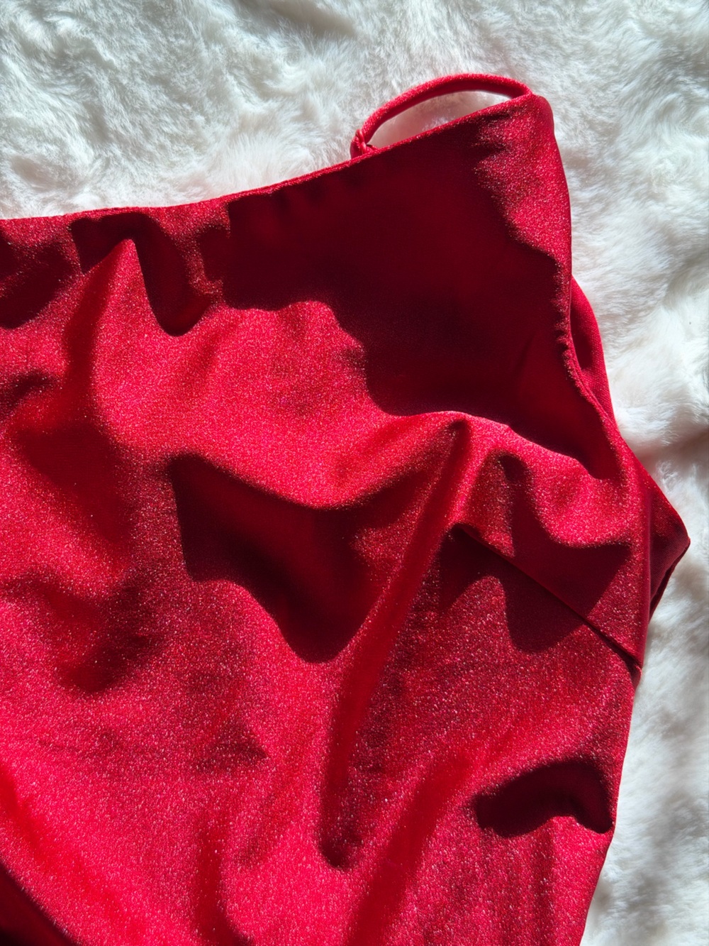 City Studio One-Shoulder Scarlet Dress - Picture 3 of 6
